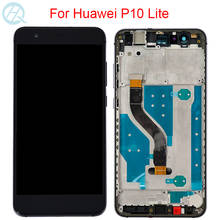 Display lcd original, tela sensível ao toque, 5.2 polegadas, para huawei p10 lite 2024 - compre barato