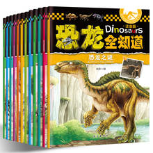 New Dinosaur Encyclopedia Childhood Kids 8pcs/set Chinese Bedtime Stories Reading Picture Pinyin Book with Color picture age 3-9 2024 - buy cheap