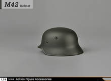 1/6 WWII Soviet and German Army Metal Green Helmet Hat Models for 12''Figures Bodies Accessories DIY 2024 - buy cheap