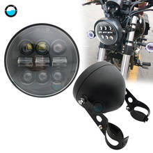 Projetor moto rciclo de 5.75 "5-3/4", 45w lâmpada led, farol para rua 750, moto, modelos softail dyna e sportster 2024 - compre barato