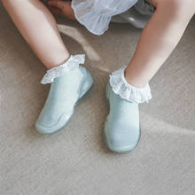 Baby girl lace socks non-slip floor socks baby rubber sock shoes  toddler girl floor shoes newborn girl shoes 2024 - buy cheap