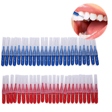 Juego de 50 unids/set de palillos de dientes suaves para adultos, cepillo Interdental entre los dientes para limpiar, hilo Dental, limpieza de empuje 2024 - compra barato