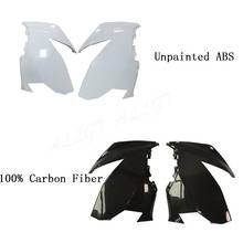 Unpainted ABS Plastic/100% Carbon Upper Side Fairing Cowl Cowling Cover For Kawasaki Ninja 400 2018 2019 2024 - buy cheap