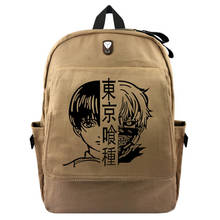 Tokyo ghoul kaneki ken mochila de lona anime, mochila escolar para adolescentes bolsa de viagem para presente 2024 - compre barato