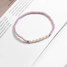 1 pieza de pulseras de perlas elásticas delicadas de cristal de 2mm de longitud de 16cm para mujer, joyería de regalo 2024 - compra barato