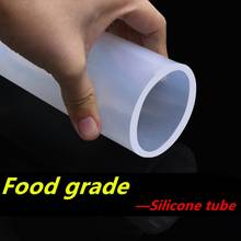 Manguera de goma de silicona transparente de grado alimenticio, tubo de silicona Flexible O.D, 1M, 1 2 3 4 5 6 7 8 9 10 11 12 14 16 18 25 32 50mm 2024 - compra barato