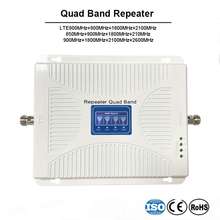 four Band Mobile phone Signal Repeater Quad Band signal Amplifier 4g cellular Booster B20 LTE 800 850 900 1800 2100 2600 MHZ 2024 - buy cheap