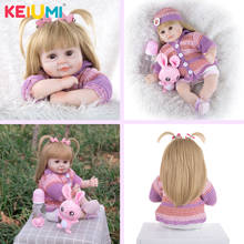 Wholesale KEIUMI Silicone Reborn Baby Dolls 17 Inch 43 CM Bebe Reborn Dolls Toy Hot Sale Cloth Body Dolls Gift To Child Birthday 2024 - buy cheap