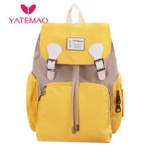 Bolsa de pañales de maternidad YATEMAO, mochila de viaje de gran capacidad, bolsa de lactancia para el cuidado del bebé, bolso de moda para mujer 2024 - compra barato