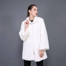 Long Women Winter Cotton Coat Faux Raccoon Fur Jacket Thick Plush Coat Female Hairy Overcoat Fluffy Warm Outerwear Plus Size 5XL 2024 - buy cheap