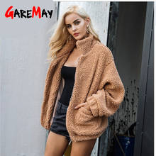 GareMay Faux Fur Coat Women 2020 Autumn Winter Warm Soft Zipper Fur Jacket Female Plush Overcoat Pocket Casual Teddy coat 2024 - buy cheap