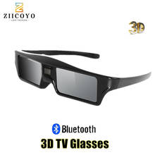 ZIICOYO GT200 сменные 3D смарт-ТВ-очки с активацией затвора, для Samsung Sony Panasonic 3D TV и epson 2024 - купить недорого
