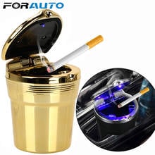 Universal Car Ashtray With Led Lights With Cover Creative Personality Covered Car Inside The Car multi-function Car Supplies 2024 - buy cheap