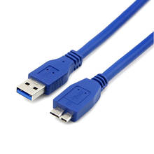 USB 3.0 To Micro B Cable USB Type A Micro-B Data Cable for Samsung S5 Note 3 HDD External Hard Drive Cord 0.3/0.5/1/1.5/1.8/3m 2024 - купить недорого