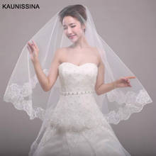 KAUNISSINA Romantic Lace Bridal Veils Single Layer Wedding Veil 1.5 M Long Veils Wedding Accessories Bridal Veil 2024 - buy cheap