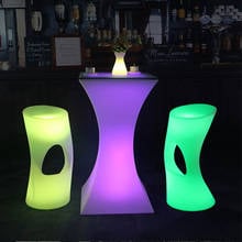 Новый модный светящийся светодиодный коктейльный столик, бар, светящийся вверх Бар, дорожный свинцовый столик, журнальный столик, клубный, КТВ, диско, принадлежности, коктейльный столик 2024 - купить недорого