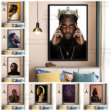 Grande cartaz de krit rapper estrela arte da parede imagem retro posters impressões pintura em tela para decoração de casa 2024 - compre barato