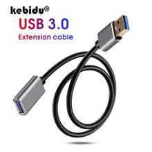 Kebidu-Cable de extensión USB3.0 macho a hembra, supervelocidad extensor de USB 3,0, Cable de sincronización de datos para ordenador y PC 2024 - compra barato