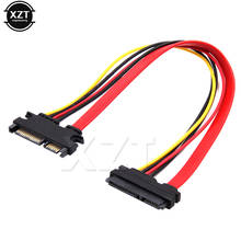 10PCS 22Pin SATA Cable Male to Female 7+15 Pin Serial ATA SATA Data Power Combo Hard Drive Extension Cable Connector 30CM 2024 - buy cheap