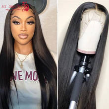 Peruca lace front lisa hd de 30 polegadas., cabelo brasileiro remy, pré-selecionado com baby hair, 13x4, perucas de cabelo humano. 2024 - compre barato