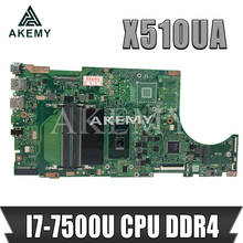 SAMXINNO para For Asus X510U X510UA X510UN X510UR X510URR X510UQ computadora portátil placa base X510UA placa base W/ I7-7500U CPU DDR4 2024 - compra barato