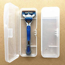 Caja de afeitar portátil de PVC, bolsa de viaje de gran capacidad, resistente al agua y a las caídas, cuchilla de afeitar Manual, caja de almacenamiento 2024 - compra barato