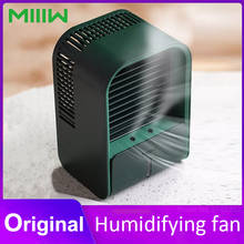 New MIIIW Desk Humidifying Fan Portable Mini Fan Desktop Air Cooling Fan Humidifier Purifier For Office Bedroom Home 2024 - buy cheap