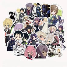 50Pcs Cute Seraph Of The End Anime Stickers Skateboard Guitar Laptop Luggage Bicycle Sticker Kids Waterproof Stikers Toys 2024 - buy cheap