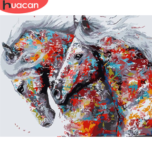 HUACAN DIY Краска по номерам лошадь окраска по номерам наборы животных ручная краска ed краска ing Art рисунок на холсте подарок домашний декор 2024 - купить недорого