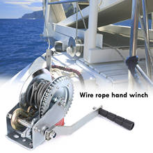 Mini Hand Winch Durable Practical Manual Winch Tool Equipment Wire Rope High Quality Hand Winch 800LBS 2024 - buy cheap