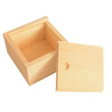 Vintage Simple Plain Wooden Necklace Jewelry Small Gadgets Storage Box Case Organizer Craft Jewelry Case 2024 - buy cheap