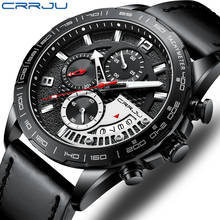 CRRJU -Reloj de malla fina para hombre, relojes de pulsera masculina minimalistas, correa de malla fina resistente al agua, deportivo de cuarzo 2024 - compra barato