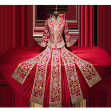 Embroidery Oriental Wedding Dress Traditional Chinese Clothing For Women Classic Cheongsam China Qipao костюм для восточных 2024 - buy cheap