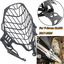 Capa de proteção para farol de motocicleta, grade de proteção para farol de moto suzuki v-tomada dl650 visual 650 dl 650 1994-2019 2024 - compre barato