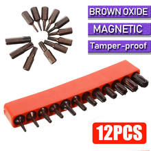 Destornillador eléctrico de mano, broca Torx magnética de acero de aleación S2 de 1/4 pulgadas, T6, T7, T8, T9, T10, T15, T20, T25, T27, T30, T35, T40, 12 Uds. 2024 - compra barato