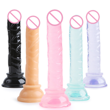 Realistic Dildo sex toys for women G-spot Vibrator Massager Crystal Dildo Strong Suction Cup Artificial Penis Anal Butt Plug toy 2024 - buy cheap