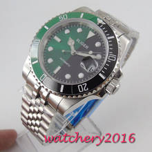 40mm Bliger Dial sapphire glass Date GMT Automatic Mechanical men's Watch 2024 - buy cheap