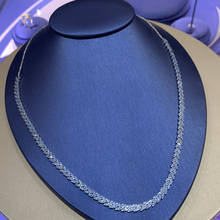 UMGODLY-collar de orejas de trigo con corazón azul para mujer, piedras de circonia cúbica Micro, joyería de moda, regalo 2024 - compra barato