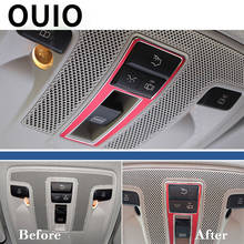 OUIO Car Reading Light Red Frame Covers Stickers For Mercedes Benz A B GLA CLA Class W176 W246 C117 W117 X156 Auto Accessories 2024 - buy cheap