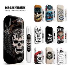 Pegatina de impresión Magic Shark Skull 3M para IQOS 2,4 Plus, accesorios para cigarrillos electrónicos, funda protectora de piel, 4006-4015 2024 - compra barato