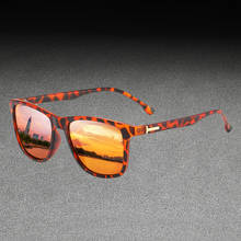 Gafas de sol con estampado de leopardo para mujer, lentes de sol polarizadas cuadradas a la moda, elegantes para exteriores, espejo fresco para conducir, con caja gratis 2024 - compra barato