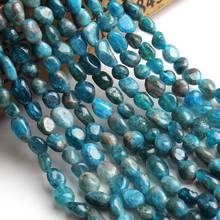 8-10mm Irregular Natural Blue Apatite Beads Loose Spacer Beads For DIY Jewelry Making Bracelet Necklace 15'' Strands 2024 - buy cheap