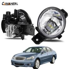 Fog Light Assembly 30W 8000LM Car Right + Left Side LED Lens Fog Lamp Daytime Running Light 12V For Infiniti M35 2008 2009 2010 2024 - buy cheap