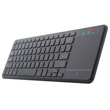 Teclado inteligente universal sem fio, 2.4g, com touchpad, para escritório ou para casa, bluetooth, para smart tv, android tv box 2024 - compre barato