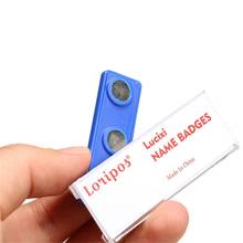 60 * 20mm Reap Magnetic Custom Logo Acrylic Student Worker Employee Id Name Card Holder Brooch Pin Id Card Chest Name Badge 2024 - buy cheap