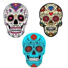 Creativity Mexican Sugar Skull Sticker Graffiti Skeleton Ghost Motorcycle Sticker Laptop Skateboard Helmet Decal PVC 2024 - buy cheap