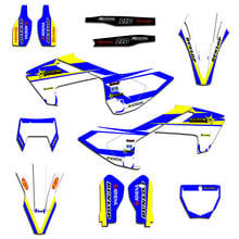 Kit de pegatinas gráficas para motocicleta, calcomanías decorativas para Husqvarna 125, 250, 350, 450, TE, FE, 2017-2019, FC, TC, FS, TX, FX, 2016, 2017, 2018 2024 - compra barato