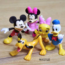 1Set/5PCS 5cm Disney Mickey Minnie mouse pluto model ornaments DIY ornaments collection the best gift for kids 2024 - buy cheap