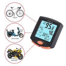 1pc Bike Computer With LCD Digital Display Waterproof Bicycle Odometer Speedometer Cycling Stopwatch Riding Accessories Tool 2024 - buy cheap
