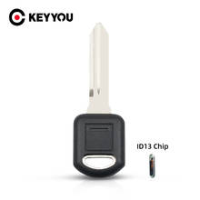 Keyyou transponder id13 carcaça de chave remota, chave de carro vazia para buick gl8 pk3 firstland para gm pequeno chave com chip id13 2024 - compre barato